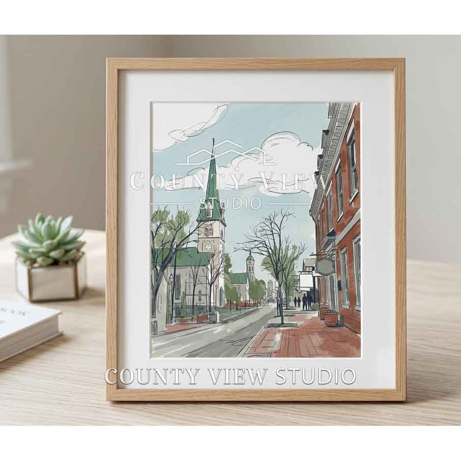 Steeples on Princess Anne Street