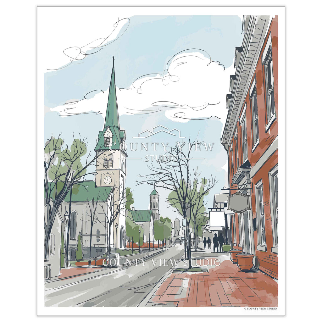 Steeples on Princess Anne Street