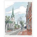 Steeples on Princess Anne Street